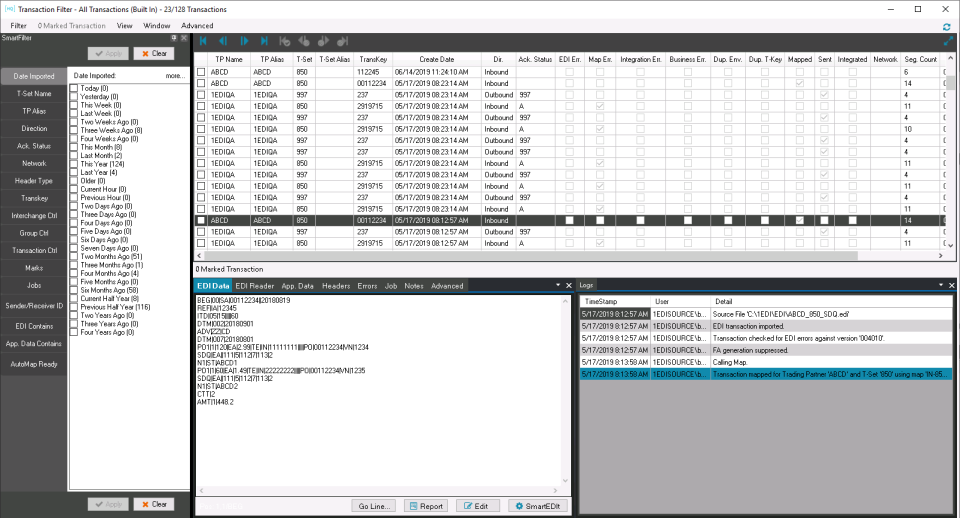 screenshot of 1 EDI Source